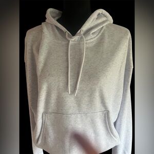 Always Light Gray Hoodie Sweater With Headband